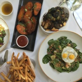 Gluten-free lunch spread from The Crosby Bar